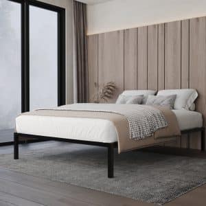 سرير حديد مودرن 140 سم مناسب لغرف نوم المتزوجين والشباب