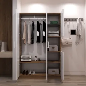 دولاب ابيض كلاس براون