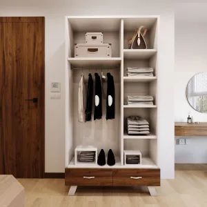 هارموني دولاب ضلفتين خشب