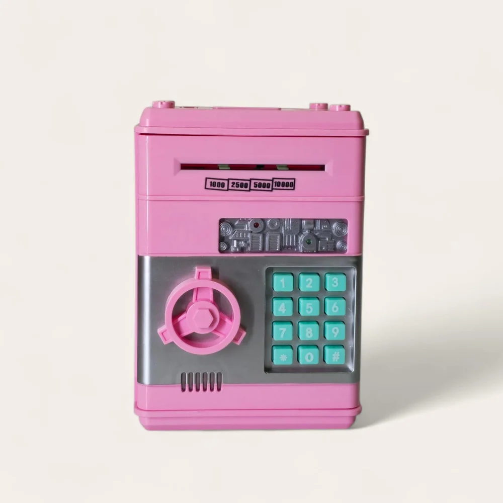 حصاله اطفال بباسورد وقفل على شكل خزنة