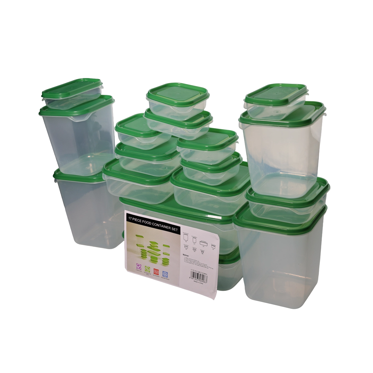 طقم ايكيا 17 قطعه علب تلاجه