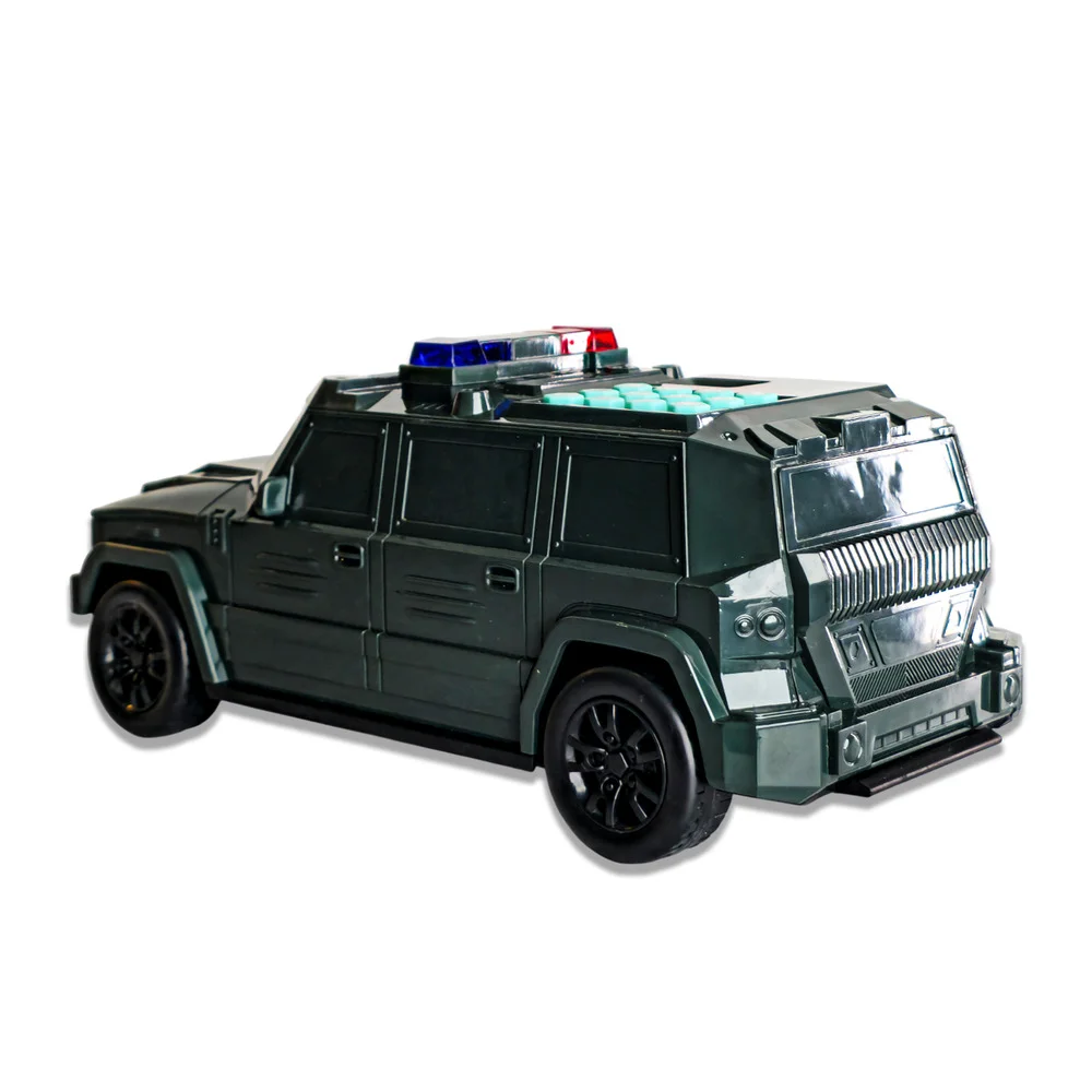 حصالة اطفال على شكل سيارة شرطة تفاعلية