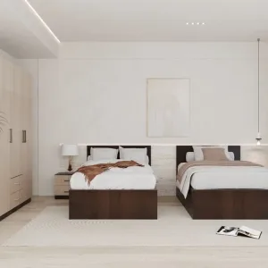 غرف نوم اطفال بسريرين توين دايزاين