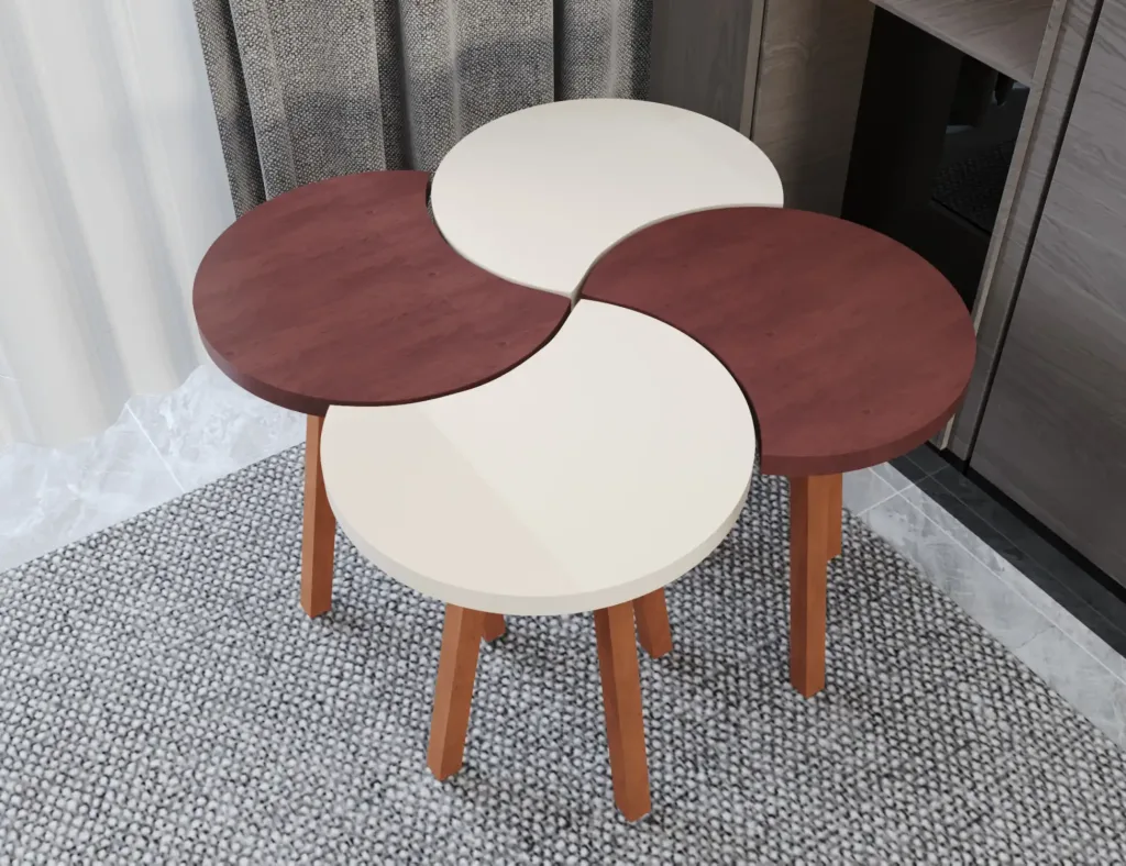 هارموني طقم ترابيزة دائرية