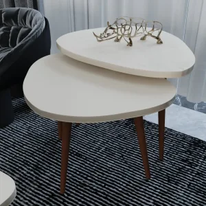 طقم ديو كورنر ترابيزة جانبية مودرن دائرية