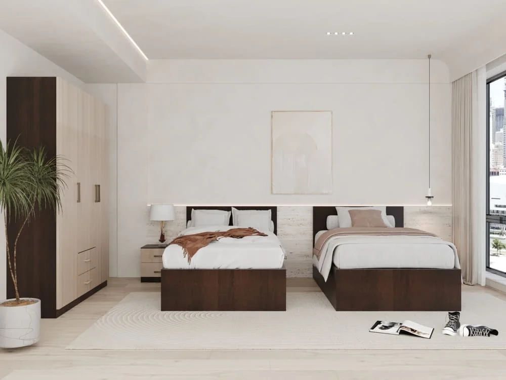 غرف نوم اطفال بسريرين توين دايزاين